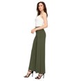 thumbnail image 2 of Made By Johnny MBJ WB1104 Womens Wide Leg Palazzo Lounge Pants XXXL Olive, 2 of 3