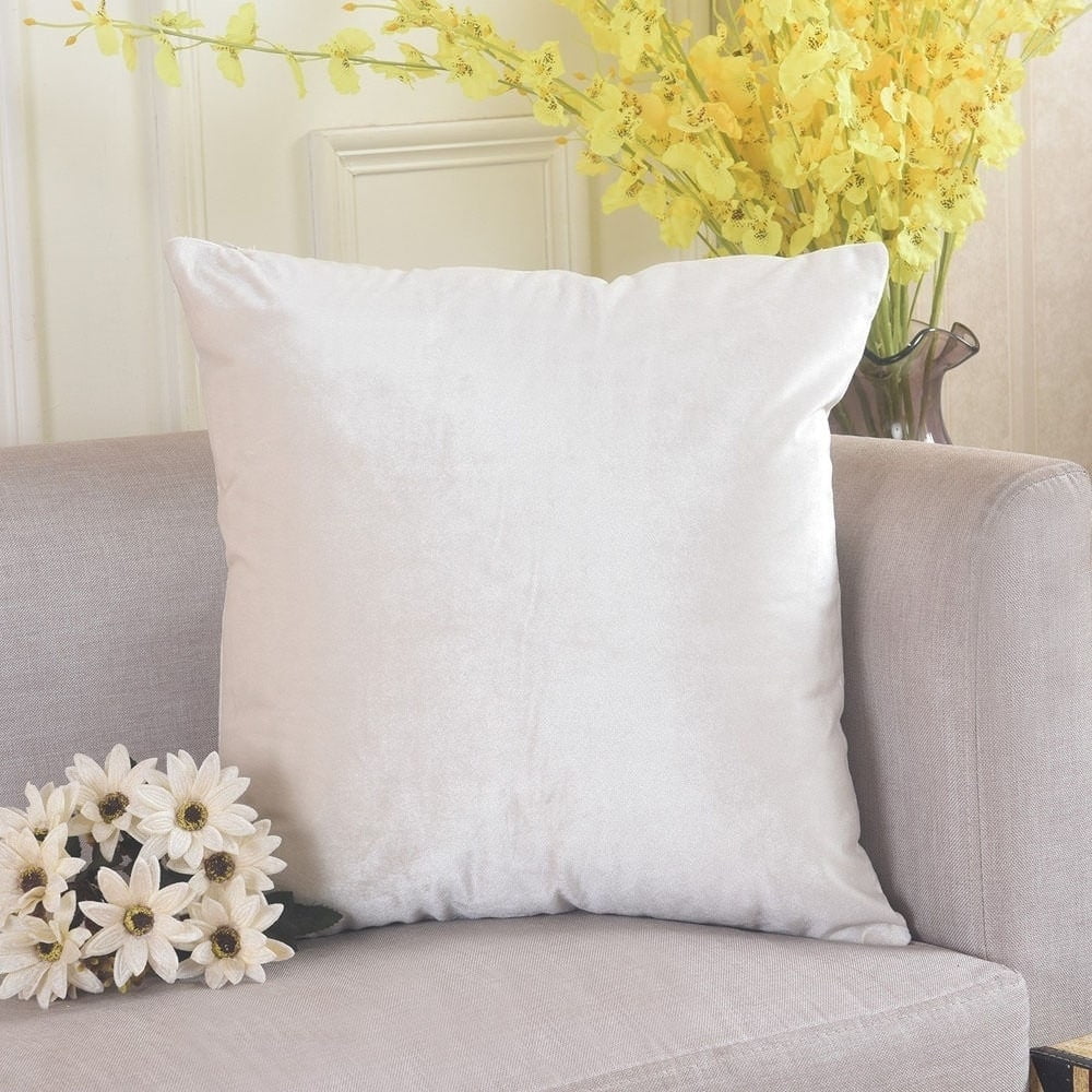 Polyester Pillow Case Pearl Ivory 18 x 18