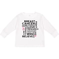 thumbnail image 3 of Inktastic Breast Cancer Awareness Month Saying Boys or Girls Long Sleeve Toddler T-Shirt, 3 of 5