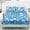 Blue Tropical Leaf Pattern, variant on Whosucclay 3 Piece Fitted Bedding Set with Cozy Soft Touch, Fitted Sheet & 2 Pillowcases, No Flat Sheet Included Fitted Sheet Set for Bedroom Home Decor, Twin Size