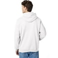 thumbnail image 3 of Hanes EcoSmart Unisex Fleece Hoodie (Big & Tall Sizes Available) White S, 3 of 5