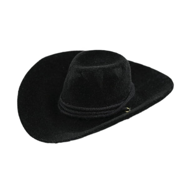 Sombrero De vaquero a escala 1/6 CUTICAT Mini Sombrero De vaquero flocado