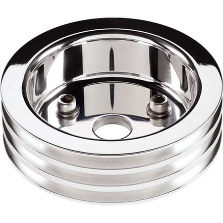 - BILLET SPECIALTIES 81320 Crankshaft Pulleys Polished SBC 3 Groove Lower Pulley
