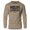 Khaki, variant on GYMISH Midlife Crunches Lightweight Long Sleeve Hooded T-Shirt for Men – Funny Gym Hoodie, Khaki, Small