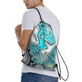 thumbnail image 3 of Lsque Geometry Dash Print Drawstring Backpack Bag Sport Gym Sackpack Cinch Bags Drawstring Bags Draw String Sport Bag-Medium, 3 of 8