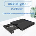thumbnail image 3 of Conjunto De CD/DVD Externo Para Computadora Portátil Para La Computadora Portátil Player Portable DVD Burner 3.0 USB DVD Móvil Externo/CD Siete En Tipo-C Computadora Externa, 3 of 7