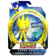 Super Sonic with Blue Chaos Emerald Sonic the Hedgehog Action Figure 4"