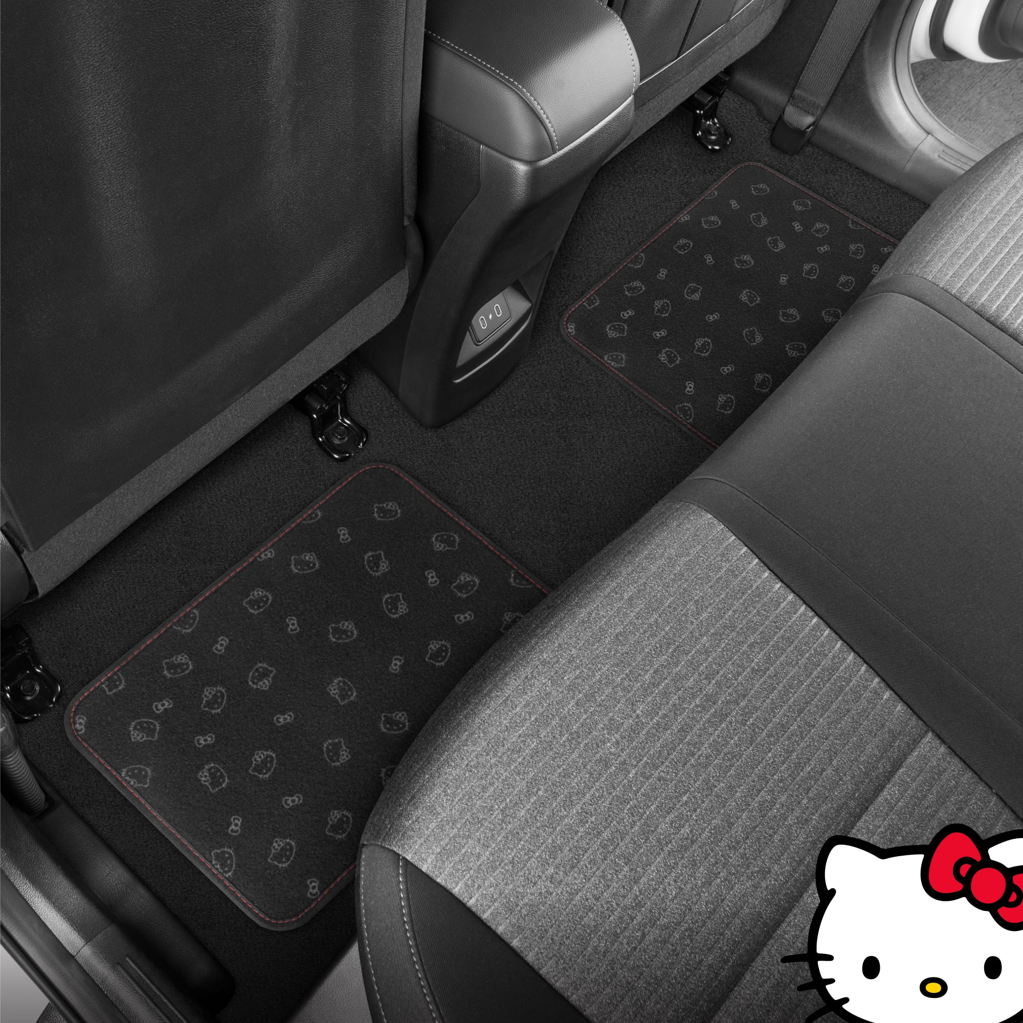 Hello Kitty Carpet Car Floor Mats - Universal Fit for Cars, SUVs & Trucks