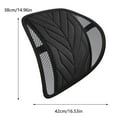 thumbnail image 3 of Tgbvmt Breathable Linen Car Lumbar Cushion, Cool and Comfortable Car Back Support for Long Drives, Ergonomic Design for Cars, Office, and Home, for Back Pain Relief and Spine Alignment, 3 of 8
