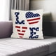 thumbnail image 1 of Funda de cojín patriótica | Funda de almohada con estrellas y rayas para sofá o cama | Funda de cojín decorativa para el hogar | Funda de almohada cuadrada de 45 x 45 cm, 1 of 6