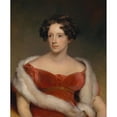 thumbnail image 2 of Thomas Sully 15x18 Gold Ornate Wood Frame and Double Matted Museum Art Print Titled - Mrs. John Biddle (Eliza Falconer Bradish) (1818), 2 of 4