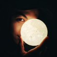 thumbnail image 2 of Moon Lamp 3d Printed Moon Light Night Light Kids Gift Usb Charging, 2 of 5