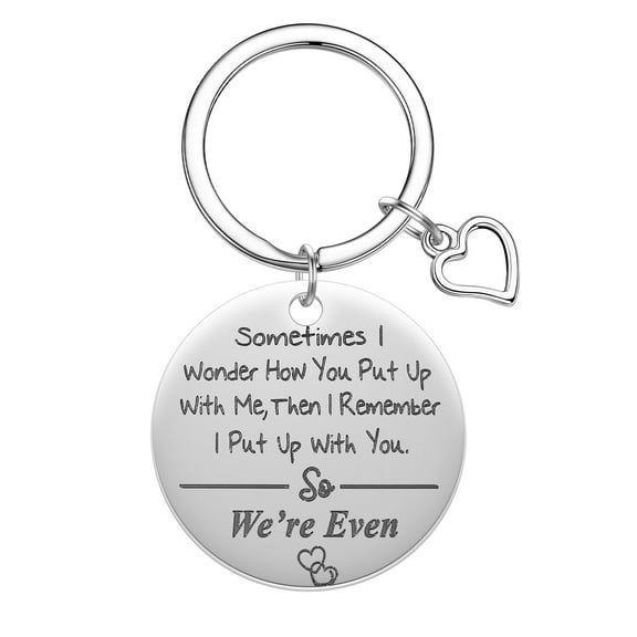 Creative Heart Keychain Party Pendant Keyrings Bagpack Ornaments Accessories Christmas Gifts Stainless Steel Car Key Ring