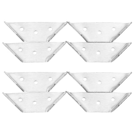 

8pcs Multifunctional Stainless Steel Angle Code Right Angle Fixed Bracket Furniture Wood Board Hardware Accessories