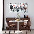 thumbnail image 2 of Curious christmas cows - 24"x48" canvas - Print on demand, 2 of 5