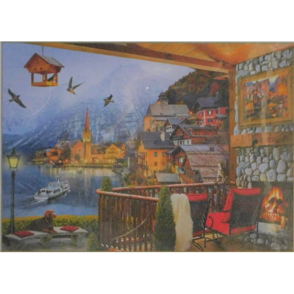 Clemontoni Hallstatt 1000 pc Jigsaw Puzzle Mountain Lake Town Landscape