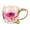 A, variant on SIYTUAU Enamel Flower Glass Coffee Mug Lead-Free 320Ml Tea Cup For Women Gift Mother Day Birthday Without Spoon