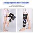 thumbnail image 6 of Hinged Knee Brace ROM Post Op Knee Immobilizer Adjustable Knee Immobilizer Support with Side Leg Stabilizers for Men and Women for Meniscus Tear, Arthritis, ACL, PCL, Osteoarthritis, Orthopedic Rehab, 6 of 7