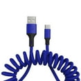 thumbnail image 2 of 5A Spring Extension Micro USB Type-C Fast Charging Data Cable Phone Charger Cord, 2 of 8