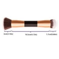 Luoyaxxxxx 1 PCS Makeup Brush Foundation Powder Buffer Wooden Handle