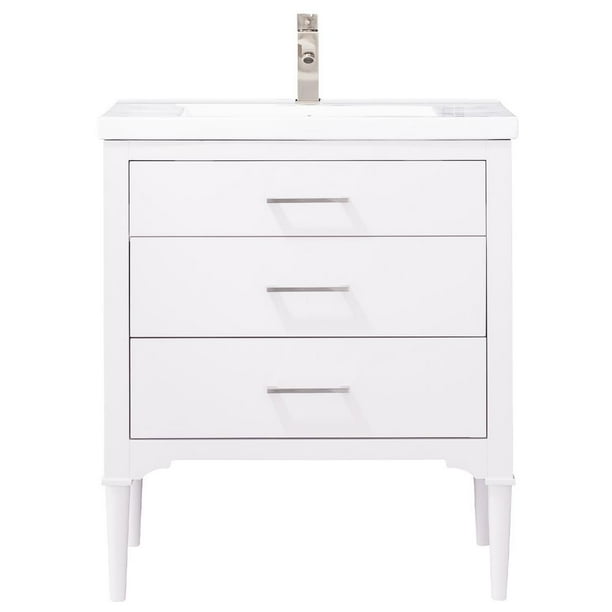 Design Element Mason 30" Single Sink Bathroom Vanity in White