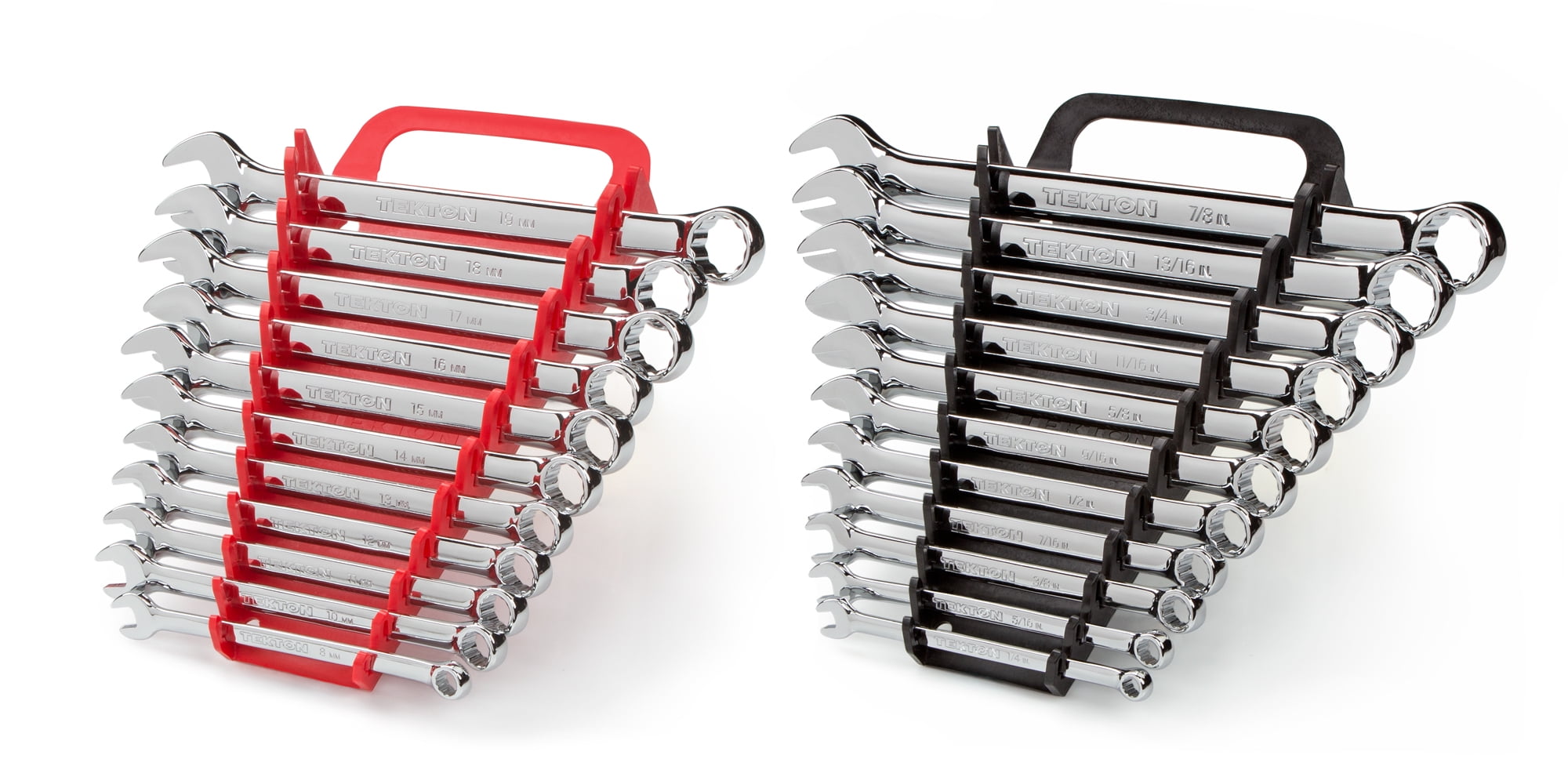 TEKTON Combination Wrench Set, 22Piece (1/47/8 in., 819 mm) Keeper