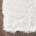 thumbnail image 4 of Soft Plush White Fur Area Rug 2 x 4ft Shaggy Fluffy Rugs Rectangular Carpet Floor Mat for Bedroom Living Room Nursery Modern Decor, 4 of 8
