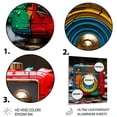 thumbnail image 3 of Designart "Classic Beats of Yellow and Red Jukebox" Jukeboxes Metal Wall Art, Yellow Metal Wall Decor, Modern Metal Art Decor For Hallway - 16x32 Inch, 3 of 6
