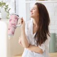 thumbnail image 6 of 30 oz Tumbler With Handle Stainless Steel Insulated Tumbler With Lid for Car Cup Holder Pink Plaid Bow, 6 of 9