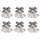 thumbnail image 1 of 6PCS Nail Art Jewelry Crystal Bell-Silver Bell Butterfly 7097 MFZFUKR CPB-DE-LYY400-1, 1 of 5