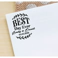 thumbnail image 3 of Printtoo Personalized Violet Self Inking Wedding Favor Rubber Heavy Duty Stamp Best Day Ever Round Custom&nbsp;Stamper-40 mm, 3 of 6
