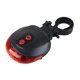 thumbnail image 2 of Modos de ciclismo para bicicleta Luces rojas a prueba de agua con 2 rayos láser Luz trasera para bicicleta Luz de advertencia de seguridad Luz trasera para bicicleta Lámpara trasera, 2 of 5
