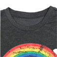thumbnail image 4 of Camisa de arcoíris para mujer, camisa de orgullo, camisetas con gráficos de arcoíris, camisetas informales con estampado de letras, camisetas de manga cortaXXL, 4 of 5