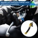 thumbnail image 3 of Palancas de freno y embrague cortas y largas para Kawasaki ZZR600 05-09, palanca de freno ajustable de motocicleta, aleación de aluminio, cabeza dorada, mango negro, 3 of 6