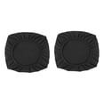 thumbnail image 3 of Protector de la cubierta del asiento de la silla del poliéster del estiramiento 2pcs para del partido Negro_l Sunnimix Funda de asiento de silla de comedor, 3 of 8