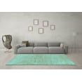 thumbnail image 3 of Ahgly Company Indoor Rectangle Abstract Light Blue Modern Area Rugs, 3' x 5', 3 of 4