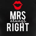 thumbnail image 3 of CafePress - Mrs Always Right White Text Pajamas - Women's Dark Pajamas, 3 of 4