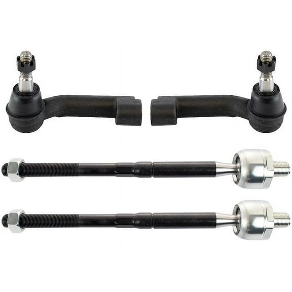 Front Inner and Outer Tie Rod End Set 4 Piece - Compatible with 2015 - 2020 Ford F-150 2016 2017 2018 2019
