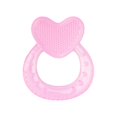 thumbnail image 1 of Mordedor de silicona Teethe-eez con cerdas, incluye estuche higiénico, color rosa, 1 of 5