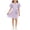 Purple, variant on THDHVS Girls Summer Dress,Girls Textured Ribbed Knit Dress Puff Short Sleeve Round Neck Matching Crossbody Bag Summer Princess,Dresses for Girls 8-9 Years