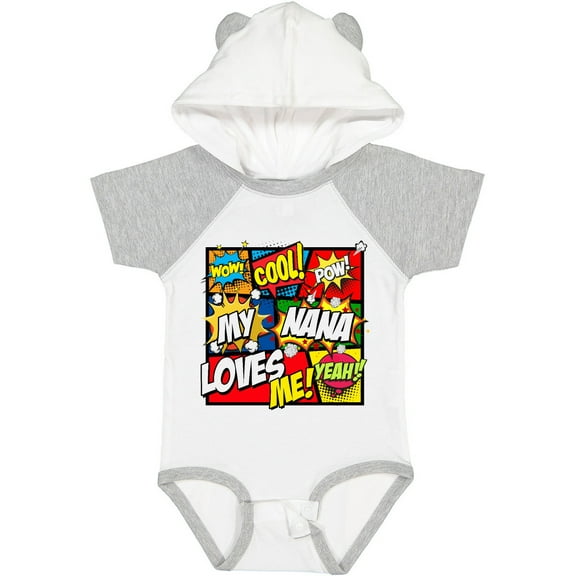 Inktastic My Nana Loves Me Boys or Girls Baby Bodysuit