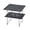 Black, variant on Double Layer Aluminum Table Camping Picnics Table Portable Table Camping Desk Beach Table Double Folding Camping Table