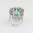 thumbnail image 2 of Emerald Solid 18 Kt White Gold SI Clarity HI Color Diamond Proposal Ring, 2 of 4