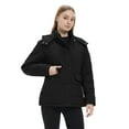thumbnail image 4 of WenVen Women's Winter Coat Thicken Puffer Coats Windproof Winter Jacket with Hood Black L, 4 of 10
