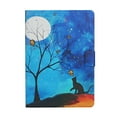 thumbnail image 2 of Allytechgroup Stylish Pattern Embossed Case – Slim Fit, Shockproof, Drop Protective, Flip Case with Kickstand, Exclusively for iPad Air 11 Inch 2024, Cat, 2 of 8