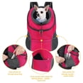 thumbnail image 2 of Mochila transportadora para mascotas WOYYHO con bolsillos de almacenamiento, 2 of 6