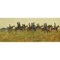 thumbnail image 2 of George Hendrik Breitner 18x10 Black Ornate Wood Framed Double Matted Museum Art Print Titled - Hussars on Maneuver (C. 1880 - C. 1923), 2 of 5