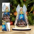 thumbnail image 1 of Kit de escritorio con pintura de cristal de Papá Noel, decoración de mesa con arte de diamante, Ángel de Navidad, 1 of 9