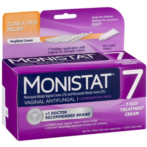 Monistat 7 Vaginal Antifungal 7 Day Treatment Cream Combination Pack