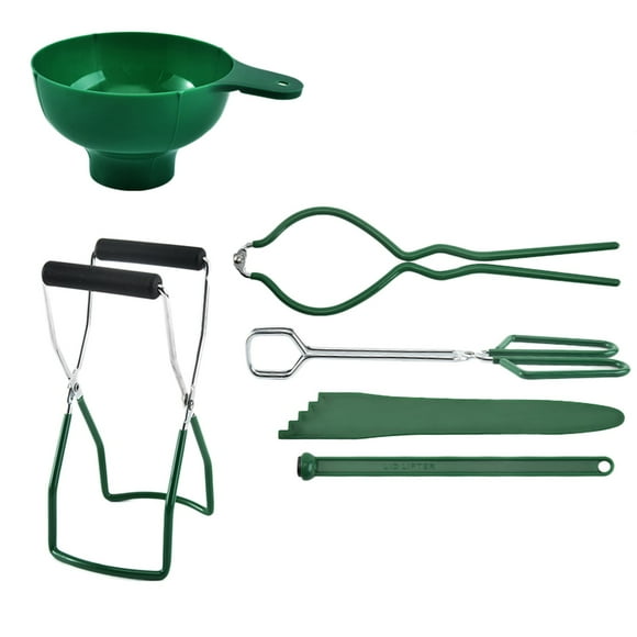 yulier Canning Kits 6 Pcs Canning Supplies Stainless Steel Canning Tools Boxed Set Green